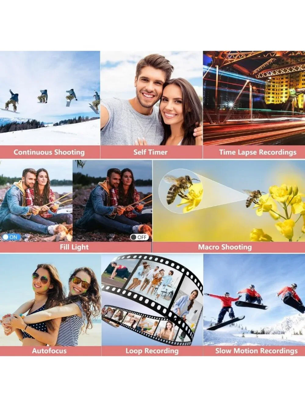 Compact 4K Vlogging Camera with 180° Flip Screen, 18X Zoom, 32GB Card & 2
